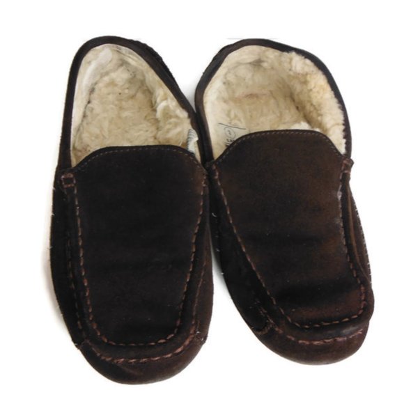 Mens Brown Suede Leather Driving Shoes - Moccasins